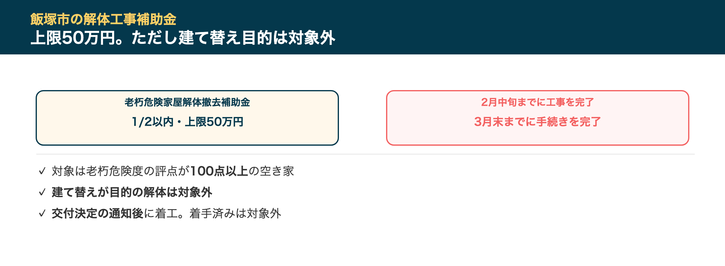 飯塚市の解体工事補助金